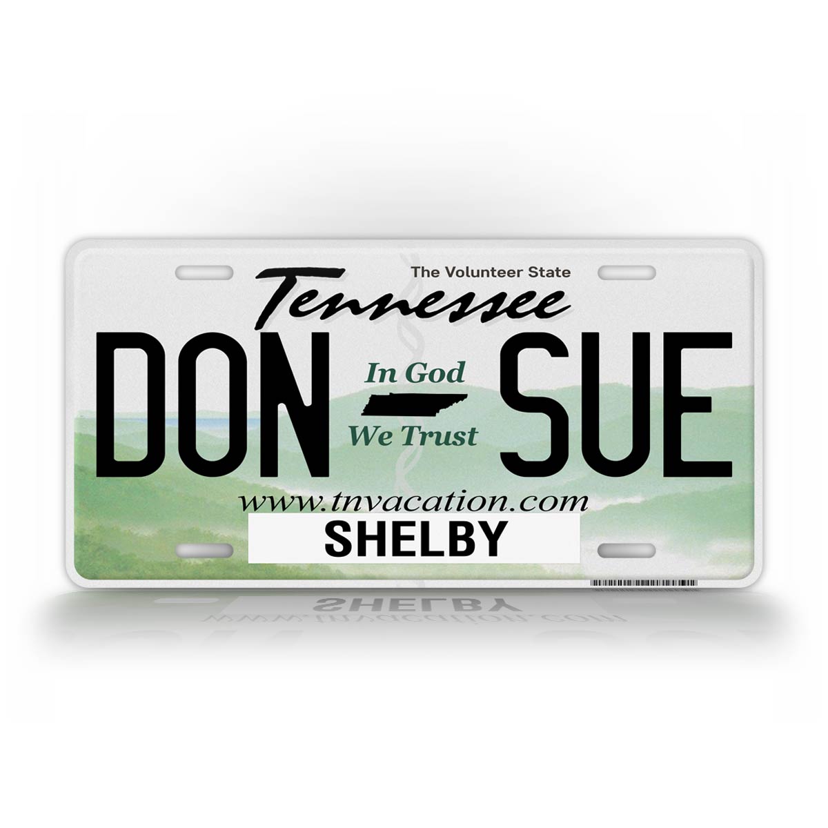 Personalized Any Text Tennessee State Auto Tag 