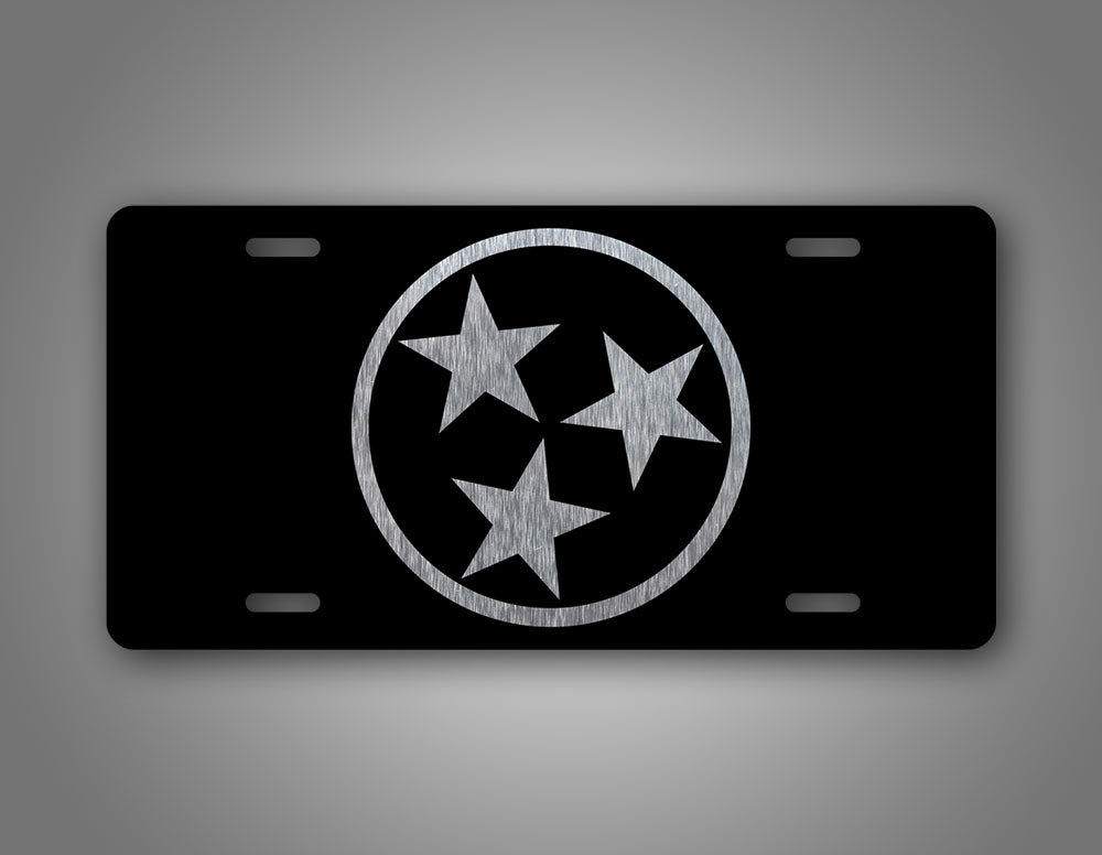 Tennessee Tri Star Logo Auto Tag