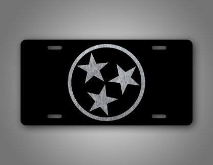 Tennessee Tri Star Logo Auto Tag