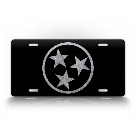 Tennessee Tri Star Logo License Plate 