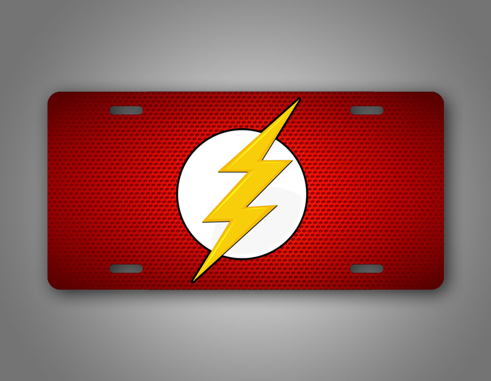 DC Flash Comic Book Red License Plate Barry Allen Auto Tag