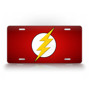 The Flash Comic Book DC Red License Plate Barry Allen Auto Tag