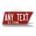 Tennessee Custom 1951 Personalized License Plate  