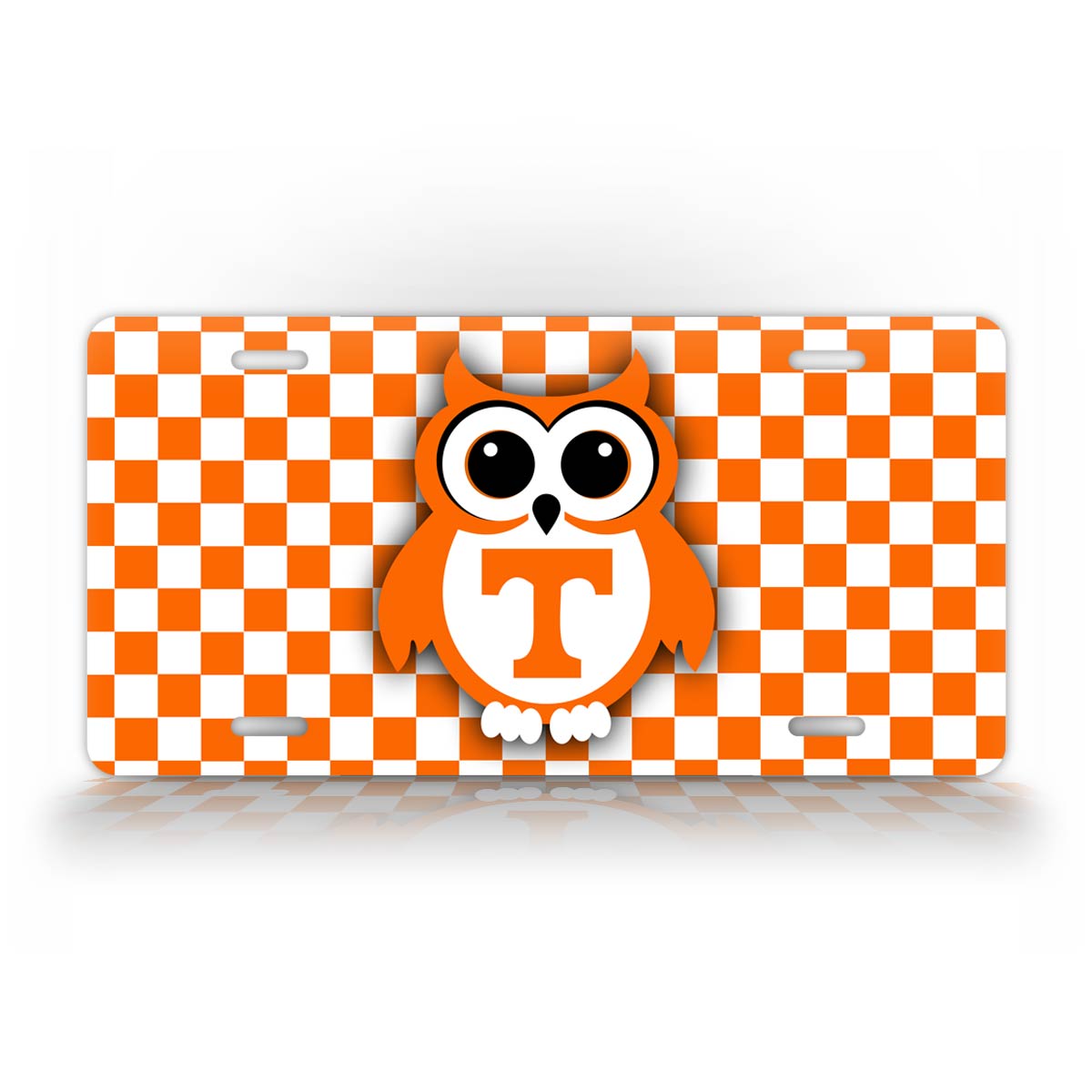 Tennessee State Volunteers Cute Owl Football License Plate 