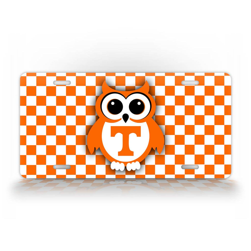 Tennessee State Volunteers Cute Owl Football License Plate 