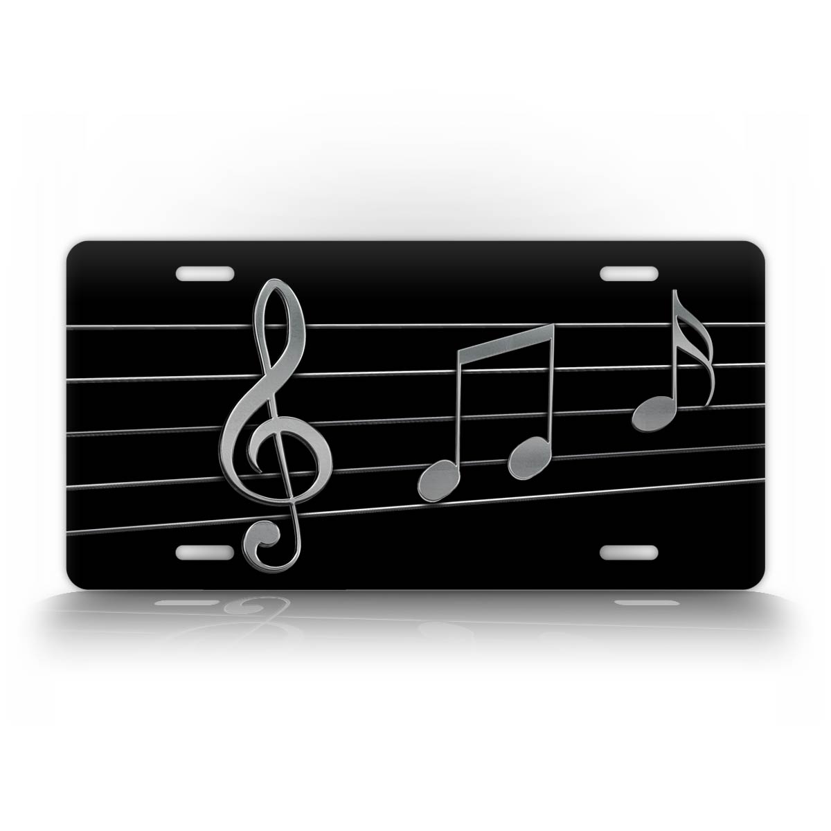 Music Clef License Plate