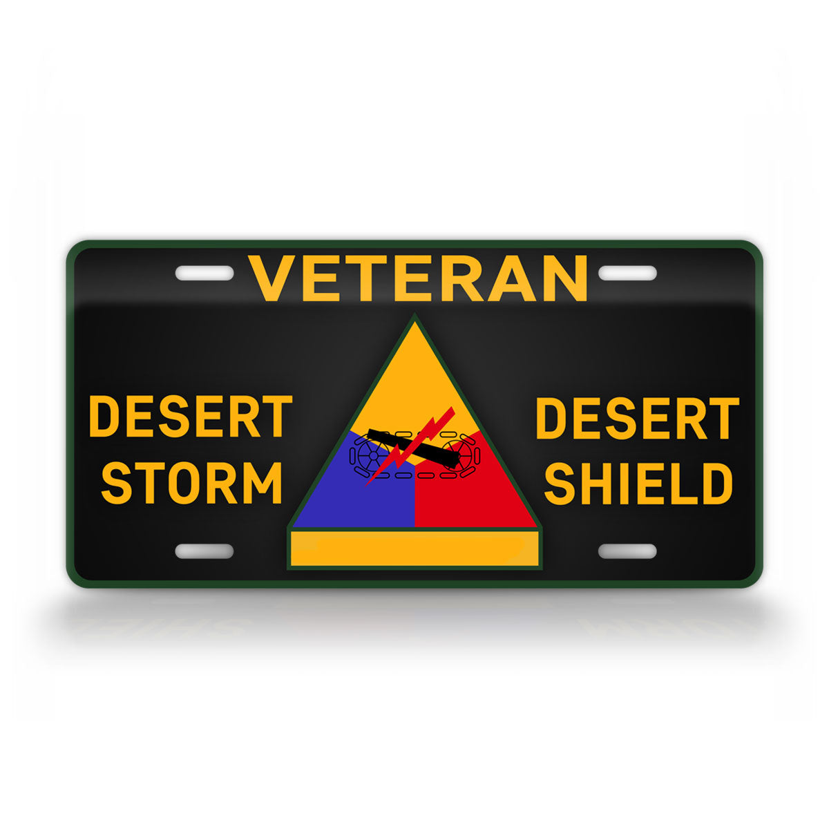 Armored Division Veteran Desert Storm Desert Shield Auto Tag  