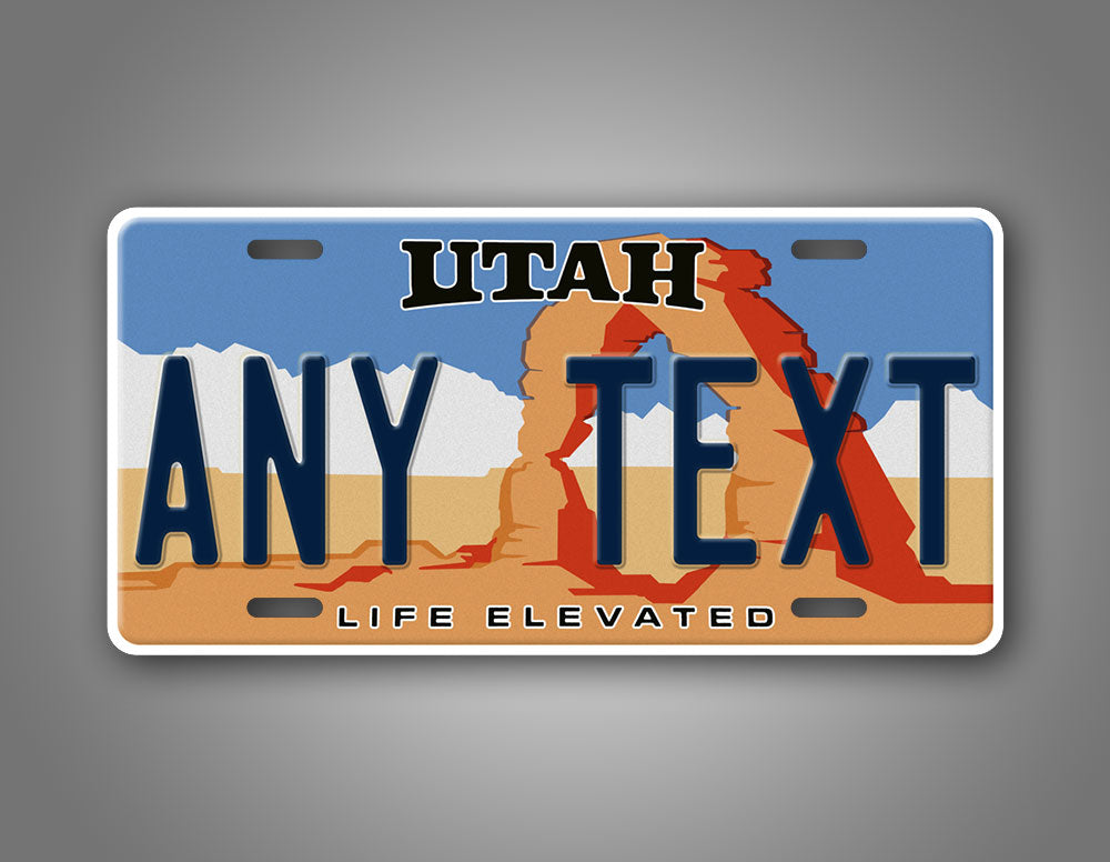 Personalized Utah State Custom License Plate