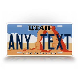 Personalized Utah State Custom License Plate