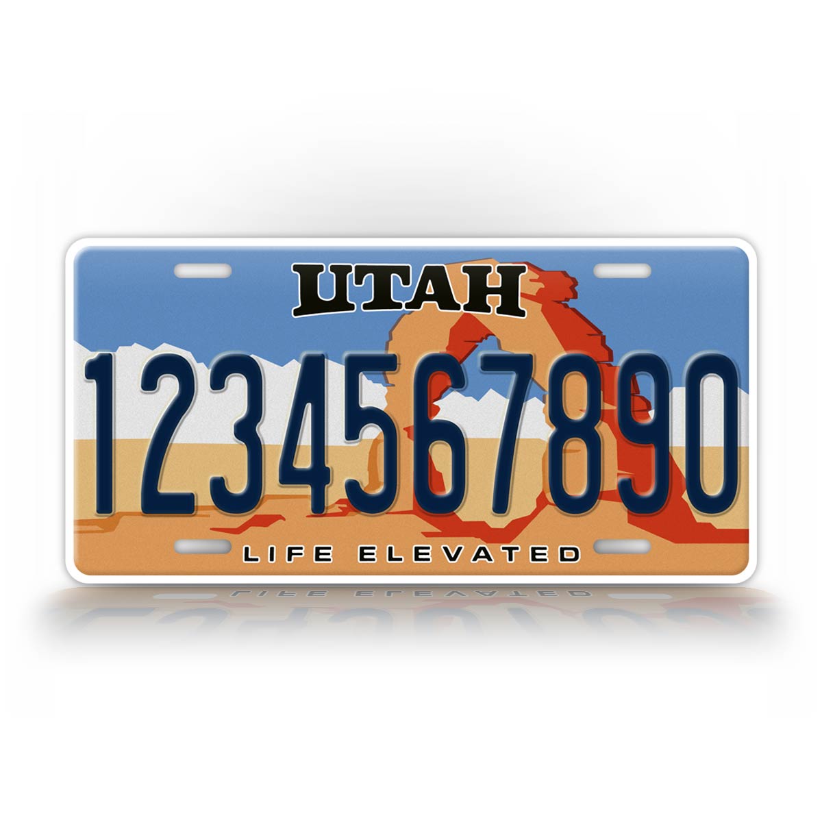 Personalized Utah State Custom License Plate