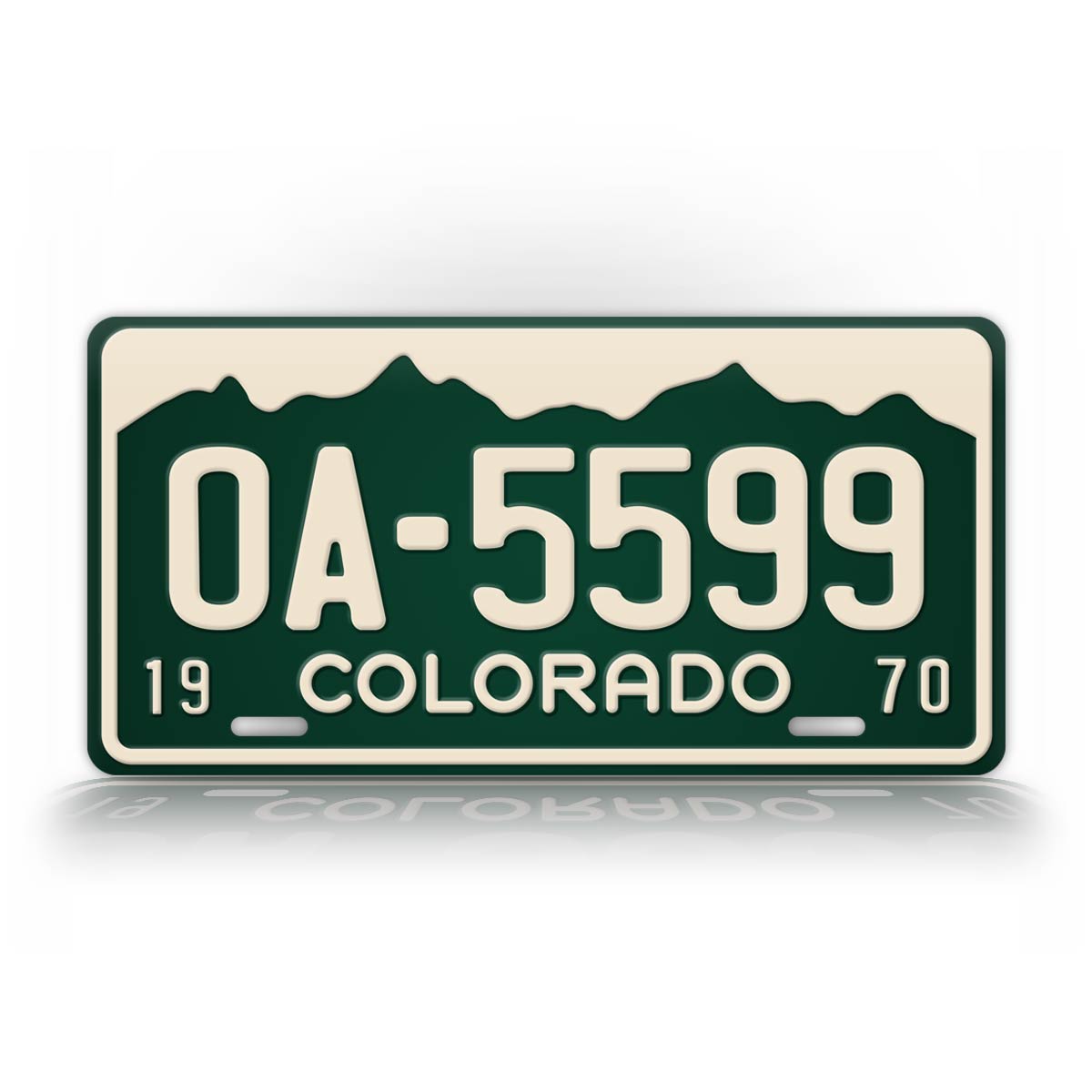 Vanishing Point Movie Prop License Plate 