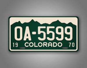 Vanishing Point Colorado Vintage Novelty License Plate 