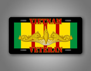Vietnam Submariner Veteran Pin License Plate