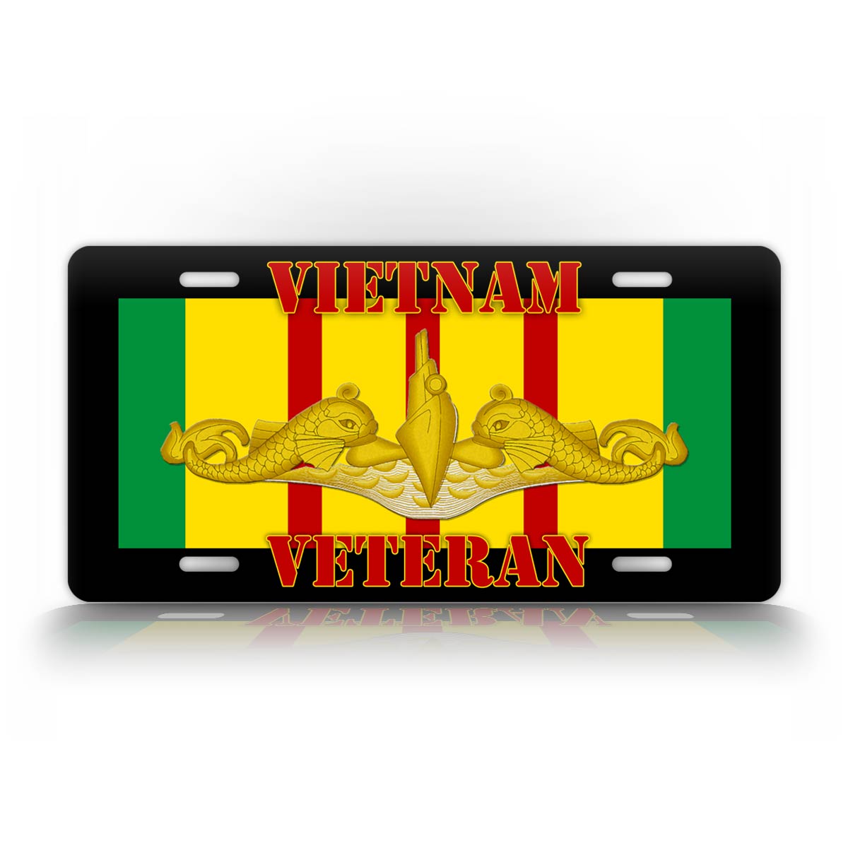 Vietnam Submarine Pin Veteran License Plate 