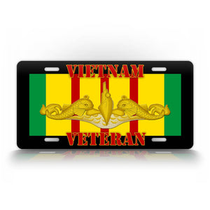 Vietnam Submarine Pin Veteran License Plate 