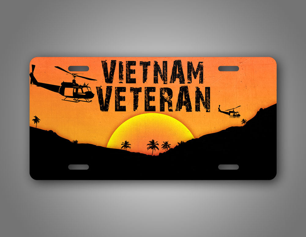 Vietnam Veteran Combat Wounded License Plate