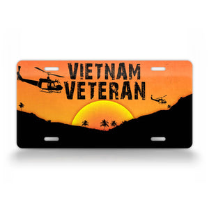 Vietnam Veteran Combat Wounded License Plate