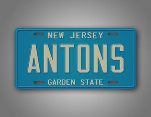 Personalized Any Text New Jersey Auto Tag