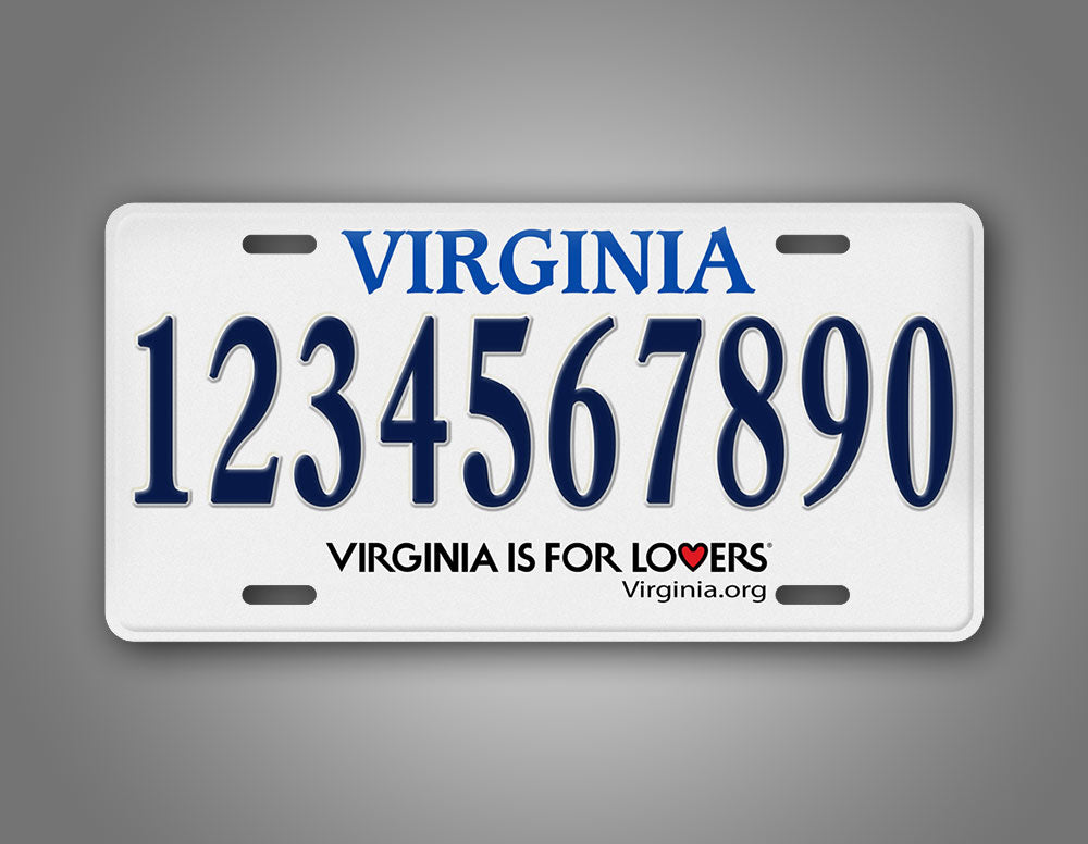 Any text Personalized Virginia State Auto Tag  