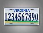 Custom Personalized Virginia Scenic License Plate