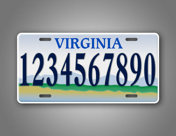 Personalized Scenic Virginia State Custom License Plate 