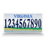 Any Text Scenic Virginia Custom Novelty Auto Tag