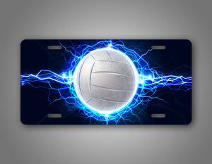 Cool Looking Volleyball Player License Plate