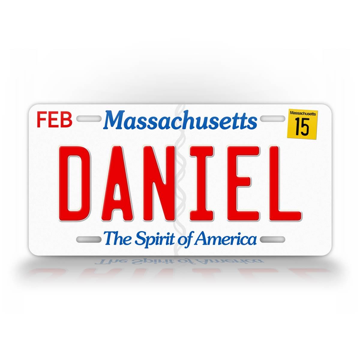Any Text Custom Massachusetts License Plate 