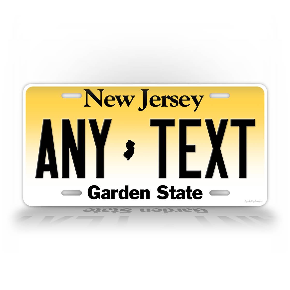 Custom New Jersey Auto Tag 