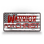 Warrior For Christ Christian License Plate