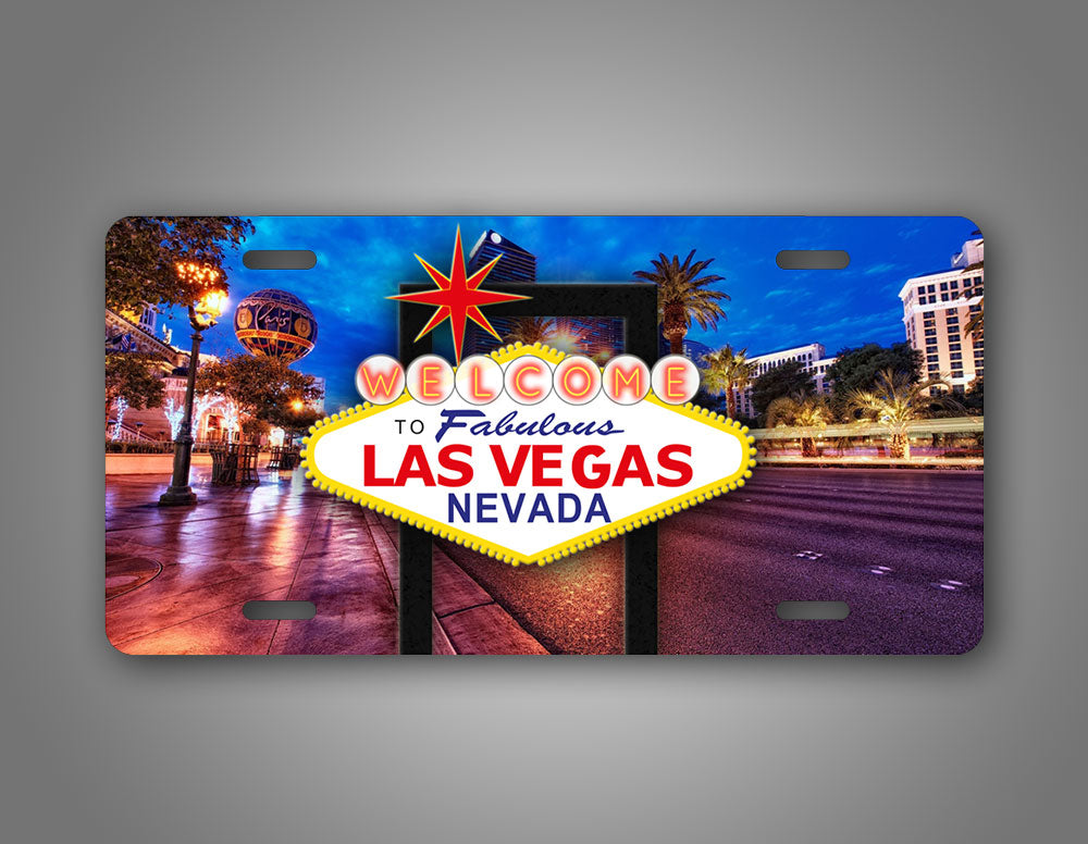 Welcome To fabulous Las Vegas Nevada Photo Car Auto Tag