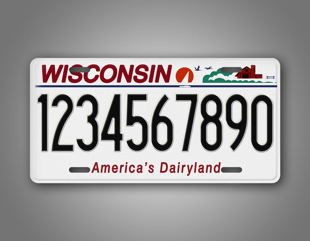 Wisconsin Custom Plate Racing Personalized Wisconsin State Custom License Plate – SignsAndTagsOnline