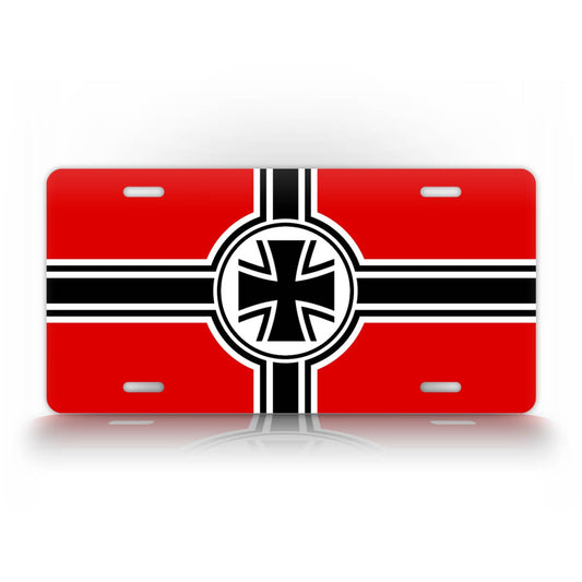 WWII Style German Battle Flag License Plate