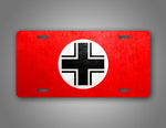 WW2 German Vehicle Cross Flag Auto Tag 