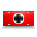 WW2 German Cross Flag License Plate 