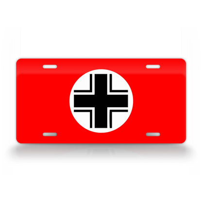 WWII German Vehicle Identification Flag License Plate 