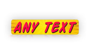 Personalized Yellow Comic Style Any Text Street Sign