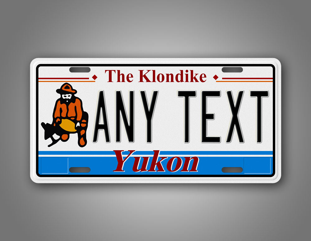 Any Text Custom Yukon Canada Novelty License Plate 